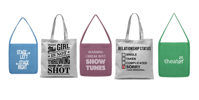 Fashion Line UPDATE:  We've totes got TOTES! Totes for all Broadway Fans
