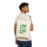 Musicals and Naps Canvas Tote