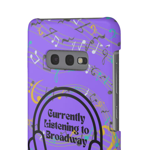 Currently Listening to Broadway Phone Case