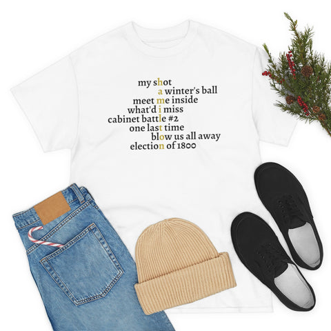 Hamilton Songs Basic Tee