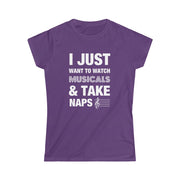 Musicals and Naps Fitted Tee