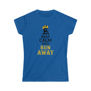 Keep Calm and Run Away! Fitted Tee