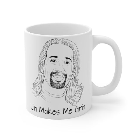 Lin Makes Me Grin Mug