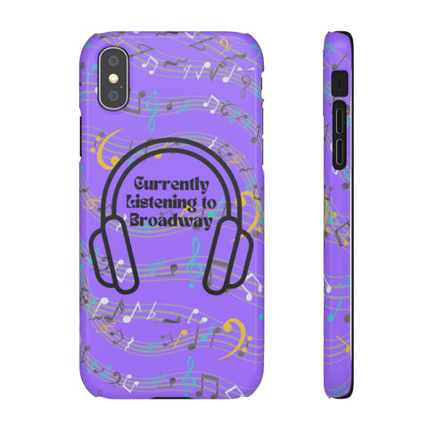 Currently Listening to Broadway Phone Case