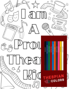 Thespian Colors Pages and Pencils Bundle
